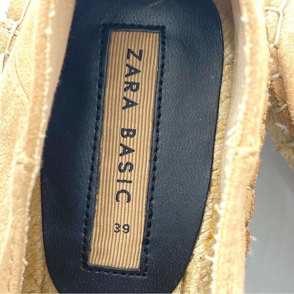 ZARA Basic Elegant Two-Tone Espadrilles Tan and Black - New - EU39 - US8 - Picture 5 of 14